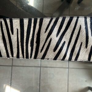 Sassy Jones Yaya Zebra Print Belt - 114 inches long - never worn